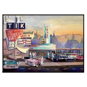 Tik-Tok Drive Inn 11"×17" Framed Wall Art
